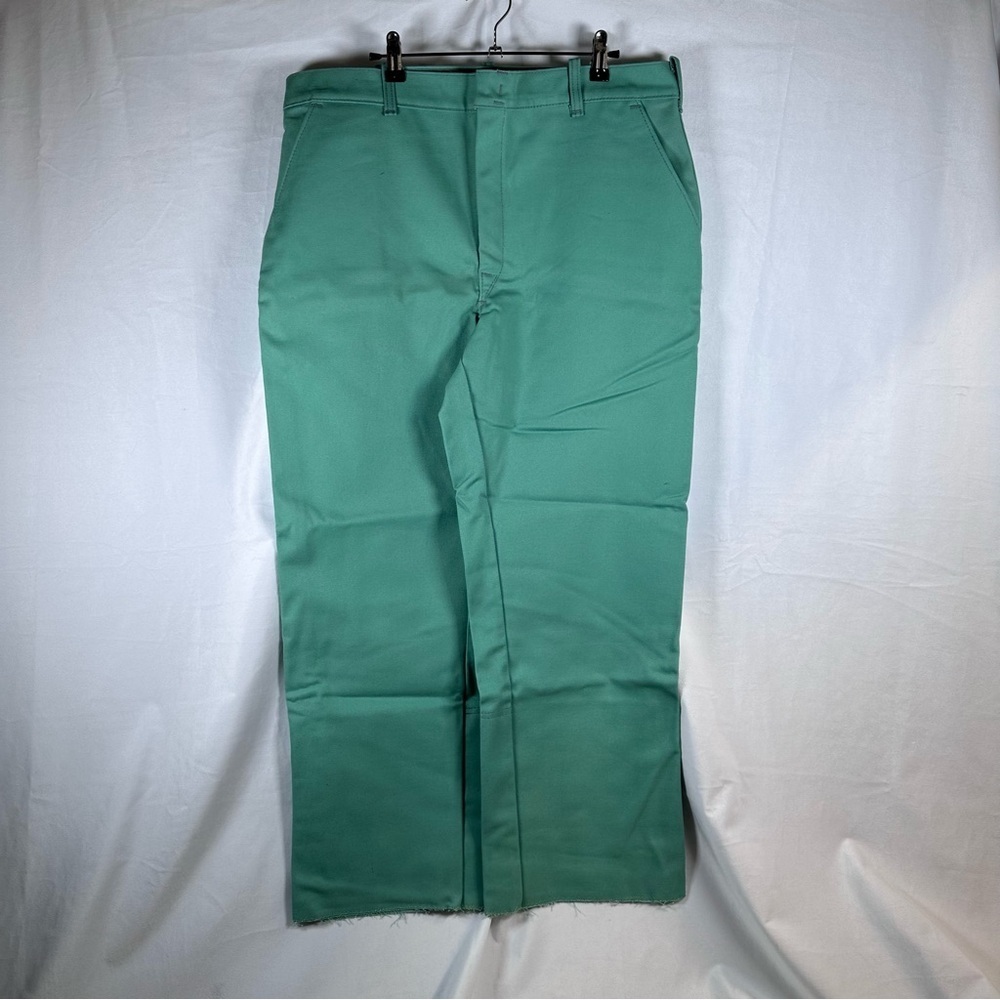 Green High-Waisted Trousers